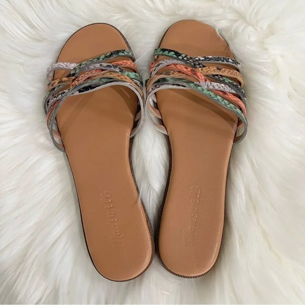 The Tracie Crisscross Slide Sandal in Snake Embossed
Leather Women’s Size 6 - Picture 7 of 8